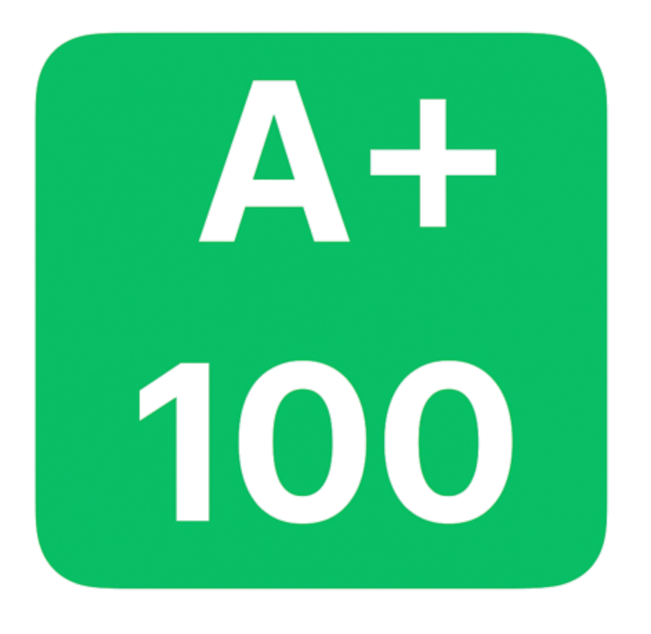 A+ Rating - 100 Score